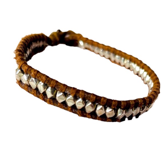 Vintage Chan Luu Leather & Sterling 925 Bracelet - Picture 5 of 5